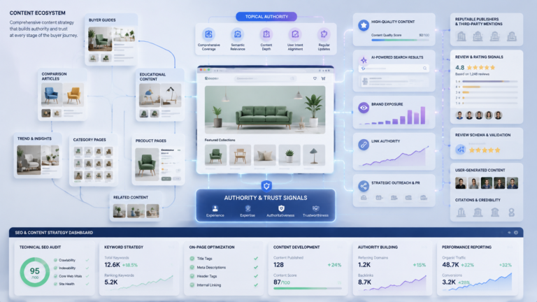 Generative engine optimization and AI SEO techniques for small business websites