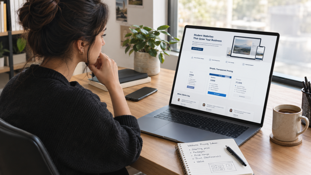 should you list prices on your website