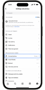 hide followers on Instagram