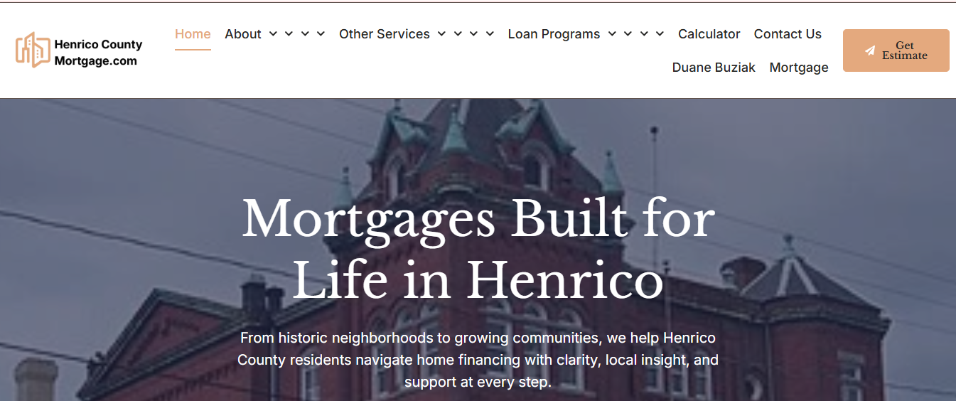 Henrico Mortgage website